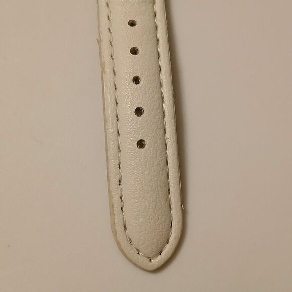 Gaiety Women's Rose Gold Tone Accent White Band Analog Display Fashion Watch - Picture 10 of 16